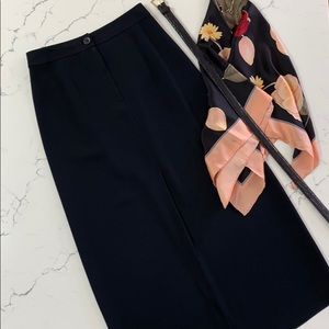 Garfield & Marks maxi skirt with front kick pleat